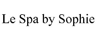 LE SPA BY SOPHIE