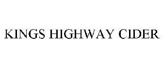 KINGS HIGHWAY CIDER