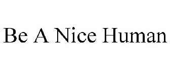 BE A NICE HUMAN