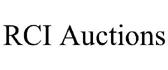 RCI AUCTIONS