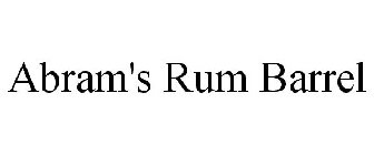 ABRAM'S RUM BARREL