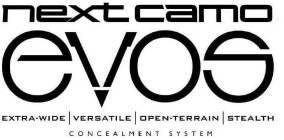 NEXT CAMO EVOS EXTRA-WIDE VERSATILE OPEN-TERRAIN STEALTH CONCEALMENT SYSTEM-TERRAIN STEALTH CONCEALMENT SYSTEM