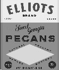 ELLIOTS BRAND USA GROWN SWEET GEORGIA PECANS NATURAL HEALTHY MAPLEY BUTTERY GLUTEN FREE ANTIOXIDANT-RICH NON GMO