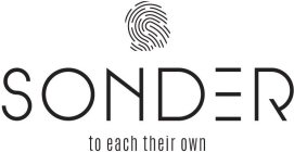 SONDER TO EACH THEIR OWN