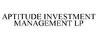 APTITUDE INVESTMENT MANAGEMENT LP