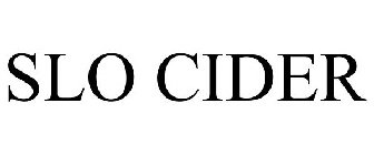 SLO CIDER