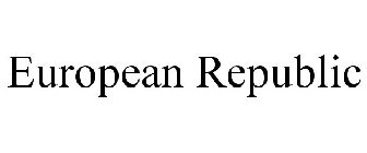 EUROPEAN REPUBLIC