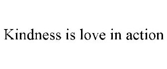 KINDNESS IS LOVE IN ACTION