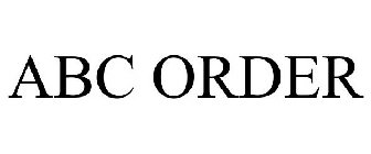 ABC ORDER