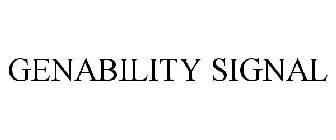 GENABILITY SIGNAL