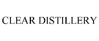 CLEAR DISTILLERY