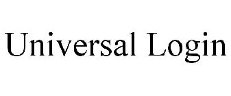 UNIVERSAL LOGIN