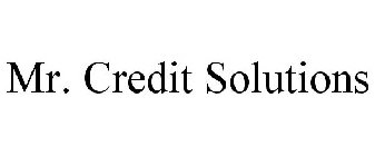 MR. CREDIT SOLUTIONS