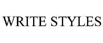 WRITE STYLES