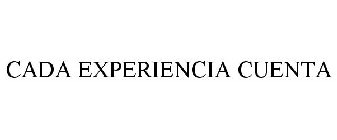 CADA EXPERIENCIA CUENTA