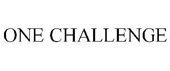 ONE CHALLENGE