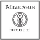 MIZENSIR CREATEUR DE PARFUM MIZENSIR MANUFACTURA GENEVE M MCMXCIX TRES CHERE