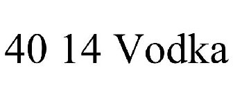 40 14 VODKA