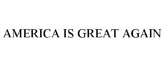 AMERICA IS GREAT AGAIN