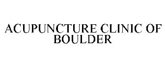 ACUPUNCTURE CLINIC OF BOULDER