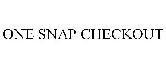 ONE SNAP CHECKOUT