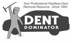 YOUR PROFESSIONAL PAINTLESS DENT REMOVAL RESOURCE...SINCE 1993 DENT DOMINATOR