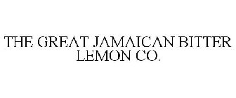 THE GREAT JAMAICAN BITTER LEMON CO.