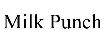 MILK PUNCH