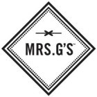 X MRS.G'S