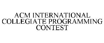 ACM INTERNATIONAL COLLEGIATE PROGRAMMING CONTEST
