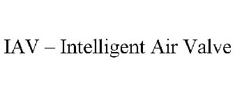 IAV - INTELLIGENT AIR VALVE