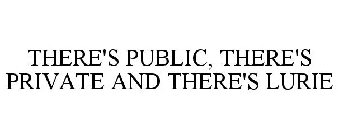 THERE'S PUBLIC. THERE'S PRIVATE. AND THEN THERE'S LURIE.