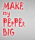 MAKE MY PEPPER BIG