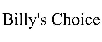 BILLY'S CHOICE