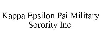 KAPPA EPSILON PSI MILITARY SORORITY INC.