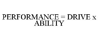 PERFORMANCE = DRIVE X ABILITY