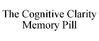 THE COGNITIVE CLARITY MEMORY PILL