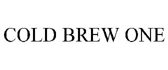 COLD BREW ONE