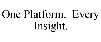 ONE PLATFORM. EVERY INSIGHT.