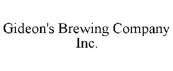 GIDEON'S BREWING COMPANY INC.