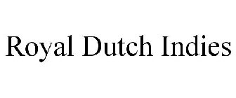 ROYAL DUTCH INDIES