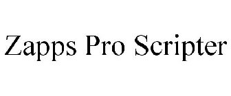 ZAPPS PRO SCRIPTER