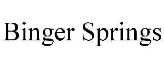 BINGER SPRINGS