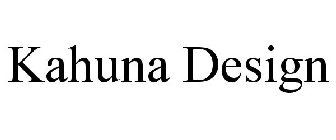 KAHUNA DESIGN