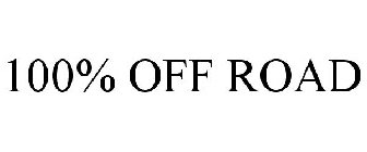 100% OFF ROAD