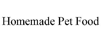 HOMEMADE PET FOOD