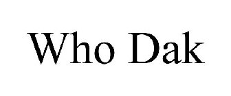 WHO DAK