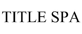 TITLE SPA