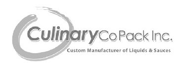 CULINARYCOPACK INC. CUSTOM MANUFACTUREROF LIQUIDS & SAUCES