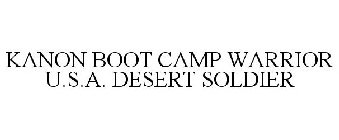 KANON BOOT CAMP WARRIOR U.S.A. DESERT SOLDIER